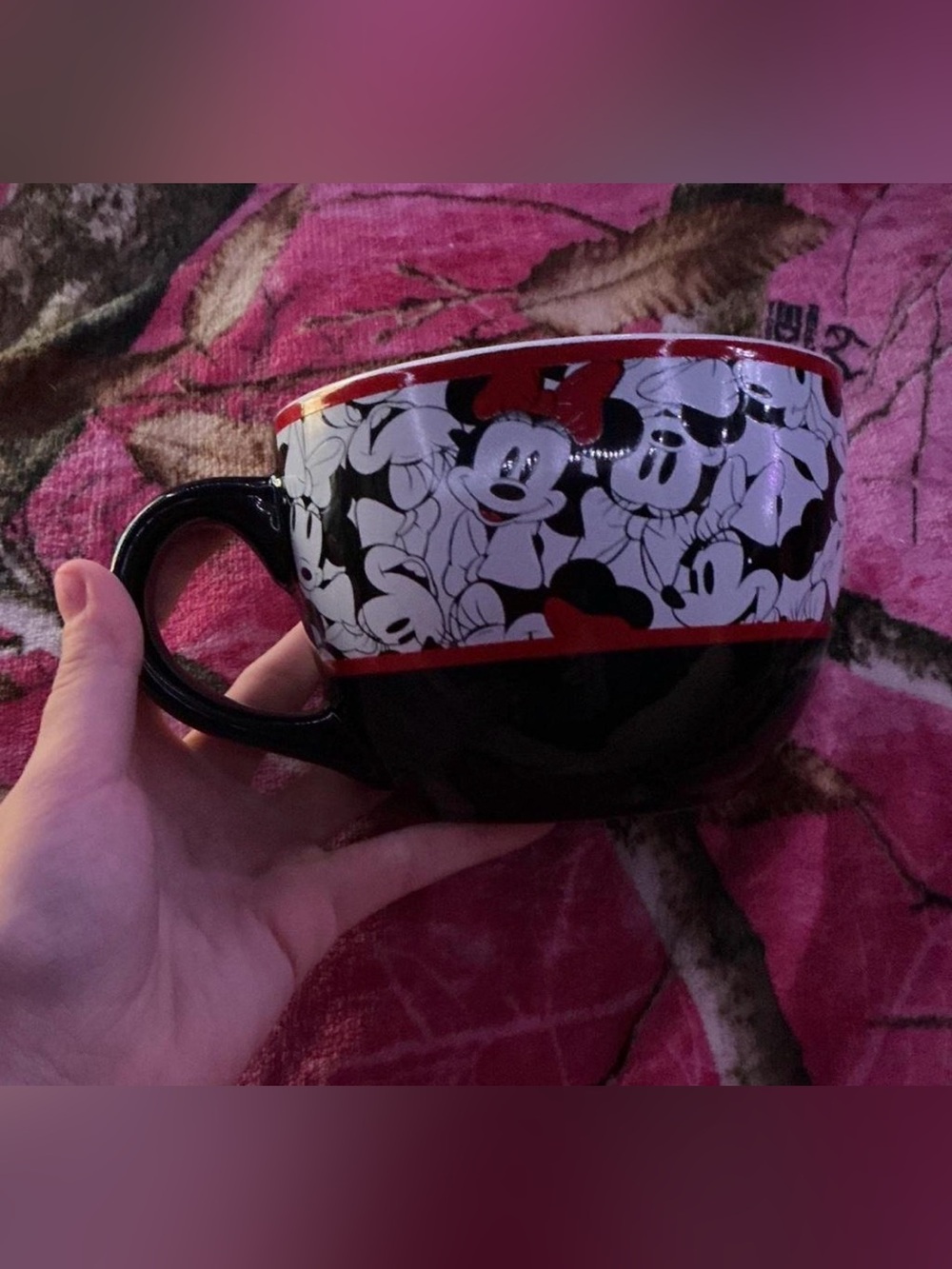 Disney Black and Red Mickey & Friends Ceramic Mug